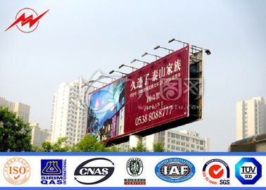 中国 多色の路傍の屋外の掲示板の広告、鉄骨構造の掲示板 サプライヤー