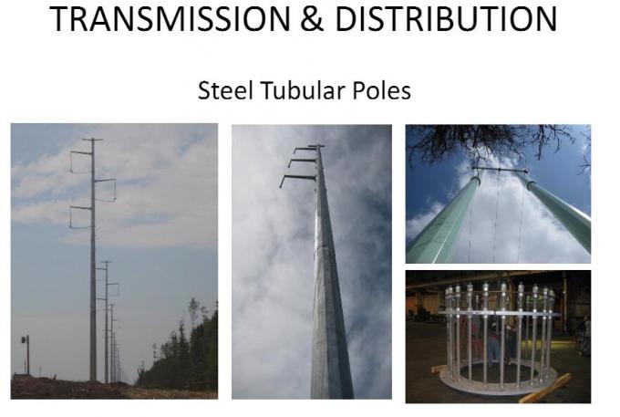 鋼鉄材料30メートルのモノラル ポーランド人タワー、Q345 Monopole伝達タワー 0
